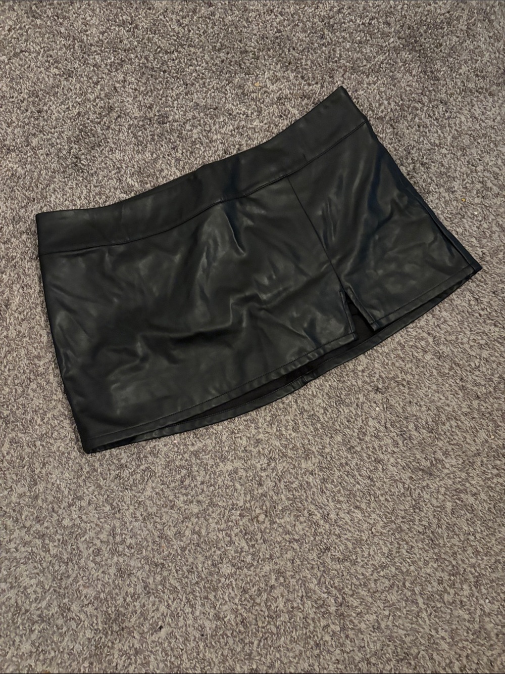 WILD FABLE LEATHER MINI SKORT FAUX XL